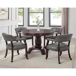 Steve Silver Tournament Gray Faux Leather Arm Chair With Casters New. Price: $173.65.