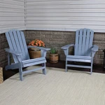 Coastal Bliss Fir Wood Adirondack Chair - Gray Set Of 2 By Sunnydaze New. Price: $225.00.