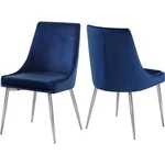 Meridian Furniture Karina Navy Velvet Dining Chair (set Of 2) New. Price: $312.19.