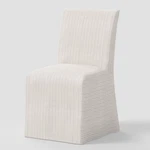 Kay Slipcovered Dining Chair Pinstripe Glacier - Threshold New. Price: $193.99.