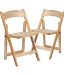 Emma And Oliver 2 Pack Wedding Party Event Wood Folding Chair With Vinyl Padded New. Price: $89.99.