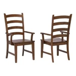 Sunset Trading Simply Brook 18" Ladder Dining Armchairs Amish Brown (set Of 2) New. Price: $539.46.