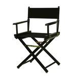 Casual Home Director's Chair,black 18 In, Frame - Solid Wood New. Price: $103.17.