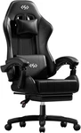 Ergonomic Gaming For Adults With Footrest, Gamer Chairs Lumbar New. Price: $79.99.