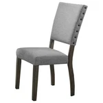 Best Master Anna Fabric Upholstered Side Chair In Rustic Light Gray (set Of 2) New. Price: $110.30.