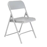 National Public Seating 802 Folding Chair, Plastic, Gray, PK4 New. Price: $156.22.