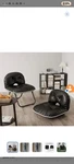 Dongmuwujee Folding Armless Faux Leather Accent Chairs Black Set Of 2 Modern Open. Price: $96.89.
