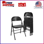 Mainstays Steel Folding Chair (4 Pack), Black New. Price: $56.52.