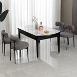 Set Of 4 Kitchen Chairs, Mid-century Plush Dining Perfect Christmas Gift New. Price: $290.99.