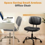 Ergonomic Office Chair With Pu Leather - Adjustable Height, Adult, Black New. Price: $57.99.