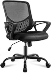Jhk Desk Computer Chair With Wheels Ergonomic Home Office Lumbar - Black Used. Price: $71.01.