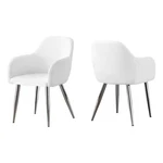 Monarch Faux Leather Upholstered Dining Chair White (set Of 2) New. Price: $317.45.