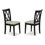 East West Furniture Clarksville 41" Fabric Dining Chairs Black (set Of 2) New. Price: $187.79.