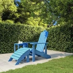 Vidaxl Garden Chair Aqua Blue Hdpe Standard Detachable New. Price: $257.55.
