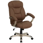 Flash Furniture Brown Microfiber Office Chair, GO-725-BN-GG New. Price: $329.99.
