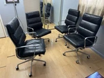 Eames Soft Pad Executive EA437 Vintage Herman Miller High Back Desk Chairs Used. Price: $1299.00.