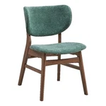 Acme Furniture Bevis 18" Fabric & Wood Side Chair In Green/walnut (set Of 2) New. Price: $260.70.