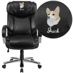 Flash Furniture Hercules Black Leather Xl Office Chair GO-2092M-1-BK-EMB-GG New. Price: $619.99.