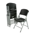 Lifetime 80407 Commercial Grade Folding Chairs, Pack, Black/silver New. Price: $239.30.