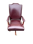 67507 Fairfield Leather Swivel Office Chair With Nailhead Trim Used. Price: $375.00.