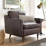 Modway Impart Modern Genuine Leather Upholstered Armchair Brown New. Price: $531.99.