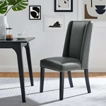 Modway Modern Parsons Nailhead Upholstered Faux Leather Dining Chair Gray New. Price: $150.25.