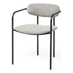 Mercana Parker Gray Fabric Seat W/black Metal Dining Chair New. Price: $316.25.