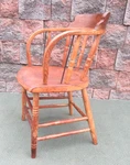 Antique Pennsylvania Primitive Spindle Barrel Back Bent Wood Tavern Chair Unspecified. Price: $485.00.