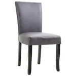 Modern Gray Faux Suede Dining Chairs Set Of 2 Vidaxl New. Price: $168.99.