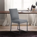 Armen Living Mira Contemporary Faux Leather Dining Side Chair Gray (set Of 2) New. Price: $452.99.