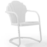 Crosley Furniture Tulip Metal Patio Chair In White (set Of 2) New. Price: $174.59.