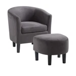 Convenience Concepts Take Seat Churchill Accent Chair With Ottoman, Dark Gr... New. Price: $286.27.