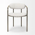 Mercana Parker Fabric Seat Dining Chair Cream And Gold (set Of 2) New. Price: $566.33.