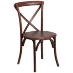 Flash Furniture Hercules Series Cross Back Chair In Mahogany New. Price: $197.99.