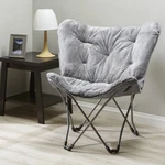 Mainstays Faux Fur Butterfly Chair For Kids And Teens, Gray New. Price: $38.97.