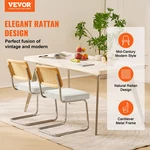 Rattan Dining Chairs Set 2, Office (18.1 Inch) 599 New. Price: $145.42.