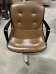Vintage Mid-century Steelcase Model 452 Swivel Chair Vinyl Faux Leather 1978 Used. Price: $400.00.
