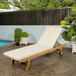 Jonathan Y LNG1000 Mallor Adjustable Acacia Chaise Outdoor Chair W/cushion,wheel New. Price: $288.99.