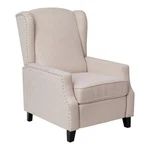 Flash Furniture Prescott Wing Back Fabric Pocket Spring Recliner Cream New. Price: $421.12.