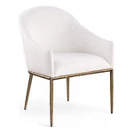 Meridian Furniture Ferro Cream Linen Textured Performance Fabric Dining Ac New. Price: $358.84.