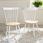 Safavieh Parker 17''H Spindle Dining Chair Set Of 2 White / Natural New. Price: $155.99.