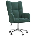 Vidaxl Relaxing Chair Dark Green Velvet New. Price: $109.23.