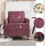 Wood Frame Armchair, Modern Accent Lounge For Living Room,tufted Cl New. Price: $244.35.