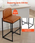 Vevor Set Of 4 Brown Bar Stools 27" Counter Height Pu Leather Chairs New. Price: $321.99.