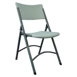 Folding Chair, Blow Molded, White, 4NHN5 New. Price: $37.65.