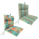 New Outdoor Dining Lounge Chair Cushion With Ties And Loop 22" X 44", Uv Treated. Price: $49.99.