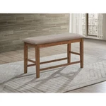 45 In. Brown Wooden Counter Height Bench For Dining, Living Room And Entryway New. Price: $249.00.