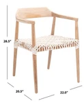 Safavieh Munro Lther Woven Accent Chair, Reduced Price 2172766690 ACH1005A Open. Price: $204.00.