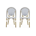 Christopher Knight Home Philomena Outdoor French Bistro Chair (set Of 2) Blue New. Price: $353.23.