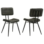 Coaster Partridge Padded Side Chair In Espresso And Black (set Of 2) New. Price: $479.98.